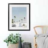 Shop Palm Springs Doorway 3 Art Print-Blue, Boho, Botanicals, Coastal, Portrait, Tropical, View All-framed painted poster wall decor artwork