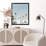 Shop Palm Springs Doorway 3 Art Print-Blue, Boho, Botanicals, Coastal, Portrait, Tropical, View All-framed painted poster wall decor artwork