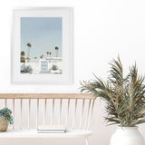 Shop Palm Springs Doorway 3 Art Print-Blue, Boho, Botanicals, Coastal, Portrait, Tropical, View All-framed painted poster wall decor artwork