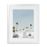 Shop Palm Springs Doorway 3 Art Print-Blue, Boho, Botanicals, Coastal, Portrait, Tropical, View All-framed painted poster wall decor artwork