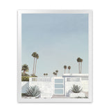 Shop Palm Springs Doorway 3 Art Print-Blue, Boho, Botanicals, Coastal, Portrait, Tropical, View All-framed painted poster wall decor artwork