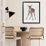 Shop Baby Deer Art Print-Animals, Baby Nursery, Brown, Portrait, View All-framed painted poster wall decor artwork