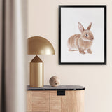 Shop Baby Rabbit Art Print-Animals, Baby Nursery, Brown, Neutrals, Photography, Portrait, View All-framed painted poster wall decor artwork