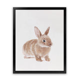 Shop Baby Rabbit Art Print-Animals, Baby Nursery, Brown, Neutrals, Photography, Portrait, View All-framed painted poster wall decor artwork