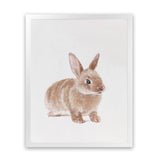 Shop Baby Rabbit Art Print-Animals, Baby Nursery, Brown, Neutrals, Photography, Portrait, View All-framed painted poster wall decor artwork