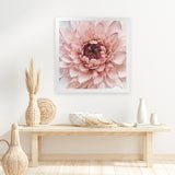 Shop Divine Dahlia (Square) Art Print-Botanicals, Florals, Hamptons, Pink, Square, View All-framed painted poster wall decor artwork