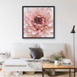 Shop Divine Dahlia (Square) Canvas Art Print-Botanicals, Florals, Hamptons, Pink, Square, View All-framed wall decor artwork