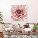 Shop Divine Dahlia (Square) Canvas Art Print-Botanicals, Florals, Hamptons, Pink, Square, View All-framed wall decor artwork