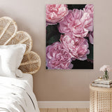 Shop Beautiful Blooms II Canvas Art Print-Botanicals, Florals, Pink, Portrait, Rectangle, View All-framed wall decor artwork