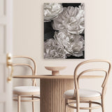 Shop Beautiful Blooms III Canvas Art Print-Botanicals, Florals, Portrait, Rectangle, View All, White-framed wall decor artwork