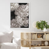Shop Beautiful Blooms III Canvas Art Print-Botanicals, Florals, Portrait, Rectangle, View All, White-framed wall decor artwork