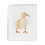 Shop Baby Duckling Art Print-Animals, Baby Nursery, Birds, Portrait, Rectangle, View All, Yellow-framed painted poster wall decor artwork