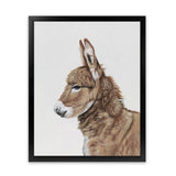 Shop Baby Donkey Art Print-Animals, Brown, Portrait, View All-framed painted poster wall decor artwork