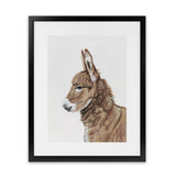 Shop Baby Donkey Art Print-Animals, Brown, Portrait, View All-framed painted poster wall decor artwork