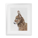 Shop Baby Donkey Art Print-Animals, Brown, Portrait, View All-framed painted poster wall decor artwork