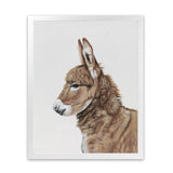 Shop Baby Donkey Art Print-Animals, Brown, Portrait, View All-framed painted poster wall decor artwork