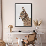 Shop Baby Donkey Canvas Art Print-Animals, Brown, Portrait, View All-framed wall decor artwork