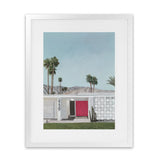 Shop Palm Springs Doorway 5 Art Print-Blue, Boho, Botanicals, Coastal, Green, Portrait, Tropical, View All-framed painted poster wall decor artwork