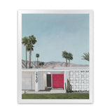 Shop Palm Springs Doorway 5 Art Print-Blue, Boho, Botanicals, Coastal, Green, Portrait, Tropical, View All-framed painted poster wall decor artwork