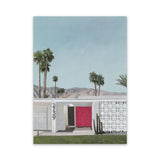 Shop Palm Springs Doorway 5 Canvas Art Print-Blue, Boho, Botanicals, Coastal, Green, Portrait, Tropical, View All-framed wall decor artwork