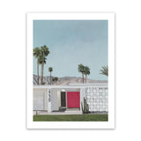 Shop Palm Springs Doorway 5 Art Print-Blue, Boho, Botanicals, Coastal, Green, Portrait, Tropical, View All-framed painted poster wall decor artwork