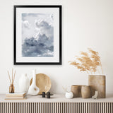 Shop Cloudscape II Art Print-Baby Nursery, Blue, Portrait, Scandinavian, View All-framed painted poster wall decor artwork