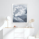 Shop Cloudscape III Art Print-Baby Nursery, Blue, Portrait, Scandinavian, View All-framed painted poster wall decor artwork