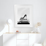 Shop Runway Reads Art Print-Black, Grey, Hamptons, Portrait, View All, White-framed painted poster wall decor artwork