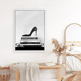 Shop Runway Reads Canvas Art Print-Black, Grey, Hamptons, Portrait, View All, White-framed wall decor artwork