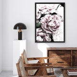 Shop Pink Peony Blossom I Canvas Art Print-Botanicals, Florals, Pink, Portrait, Rectangle, View All-framed wall decor artwork