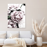 Shop Pink Peony Blossom I Canvas Art Print-Botanicals, Florals, Pink, Portrait, Rectangle, View All-framed wall decor artwork