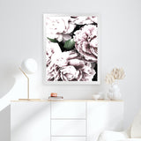 Shop Pink Peony Blossom II Art Print-Botanicals, Florals, Pink, Portrait, Rectangle, View All-framed painted poster wall decor artwork