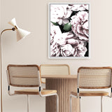 Shop Pink Peony Blossom II Canvas Art Print-Botanicals, Florals, Pink, Portrait, Rectangle, View All-framed wall decor artwork