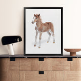 Shop Baby Foal Art Print-Animals, Baby Nursery, Brown, Photography, Portrait, View All-framed painted poster wall decor artwork