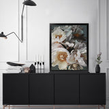 Shop Spring Bouquet Art Print-Botanicals, Florals, Grey, Portrait, Rectangle, View All, White-framed painted poster wall decor artwork