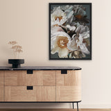 Shop Spring Bouquet Canvas Art Print-Botanicals, Florals, Grey, Portrait, Rectangle, View All, White-framed wall decor artwork