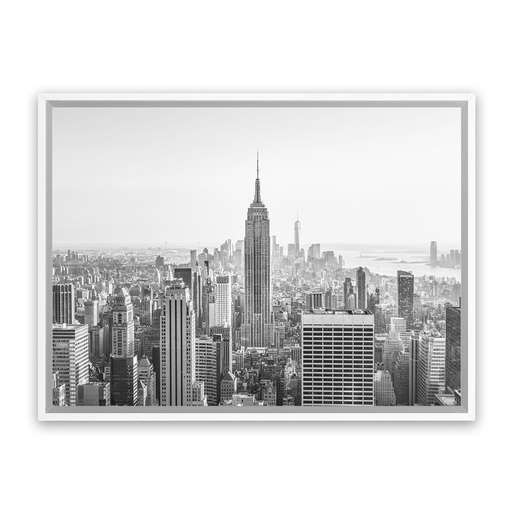 Buy NYC Skyline B&W Photo Canvas Art Print The Print Emporium®