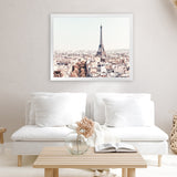 Shop Paris Skyline Photo Art Print-Horizontal, Landscape, Neutrals, Photography, Rectangle, Scandinavian, View All-framed poster wall decor artwork