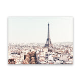 Shop Paris Skyline Photo Canvas Art Print-Horizontal, Landscape, Neutrals, Photography, Photography Canvas Prints, Rectangle, Scandinavian, View All-framed wall decor artwork