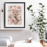 Shop Vintage Peonies I Art Print-Botanicals, Florals, Pink, Portrait, Rectangle, View All-framed painted poster wall decor artwork