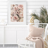 Shop Vintage Peonies I Art Print-Botanicals, Florals, Pink, Portrait, Rectangle, View All-framed painted poster wall decor artwork