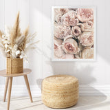 Shop Vintage Peonies I Art Print-Botanicals, Florals, Pink, Portrait, Rectangle, View All-framed painted poster wall decor artwork