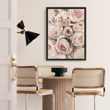 Shop Vintage Peonies I Canvas Art Print-Botanicals, Florals, Pink, Portrait, Rectangle, View All-framed wall decor artwork