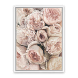 Shop Vintage Peonies I Canvas Art Print-Botanicals, Florals, Pink, Portrait, Rectangle, View All-framed wall decor artwork