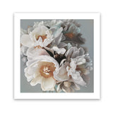 Shop Spring Bouquet II (Square) Art Print-Botanicals, Florals, Grey, Hamptons, Square, View All, White-framed painted poster wall decor artwork