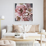 Shop Summer Florals (Square) Canvas Art Print-Botanicals, Florals, Pink, Square, View All-framed wall decor artwork