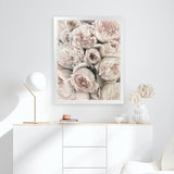 Shop Vintage Peonies II Art Print-Botanicals, Florals, Neutrals, Portrait, Rectangle, View All-framed painted poster wall decor artwork