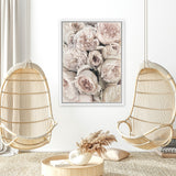 Shop Vintage Peonies II Canvas Art Print-Botanicals, Florals, Neutrals, Portrait, Rectangle, View All-framed wall decor artwork