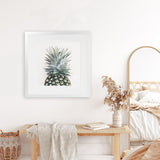 Shop Pineapple (Square) Art Print-Green, Square, Tropical, View All-framed painted poster wall decor artwork