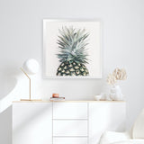 Shop Pineapple (Square) Art Print-Green, Square, Tropical, View All-framed painted poster wall decor artwork
